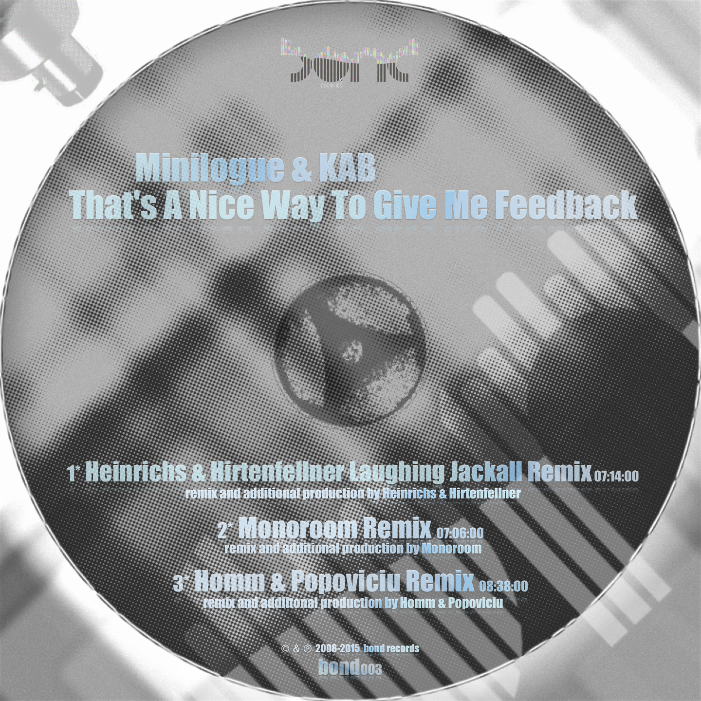 BOND003 That's a Nice Way to Give Me Feedback — minilogue & KAB